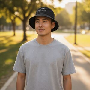 GCU Grand Canyon University Black and White Bucket Hat  OS